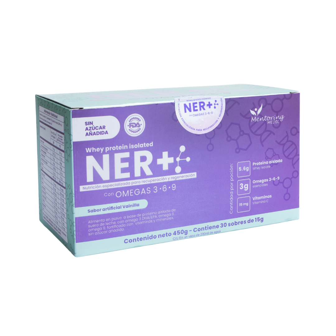 NER+®️ – Proteína Inteligente Postoperatoria con Omegas, Vitaminas y Minerales (Sabor Vainilla, Estados Unidos 🇺🇸)